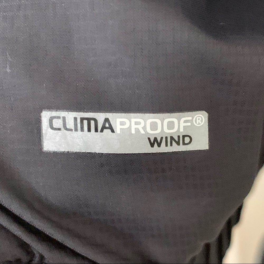ADIDAS Golf Climaproof Windbreaker Jacket Lightweight Nylon Full Zip Black - Picture 13 of 16